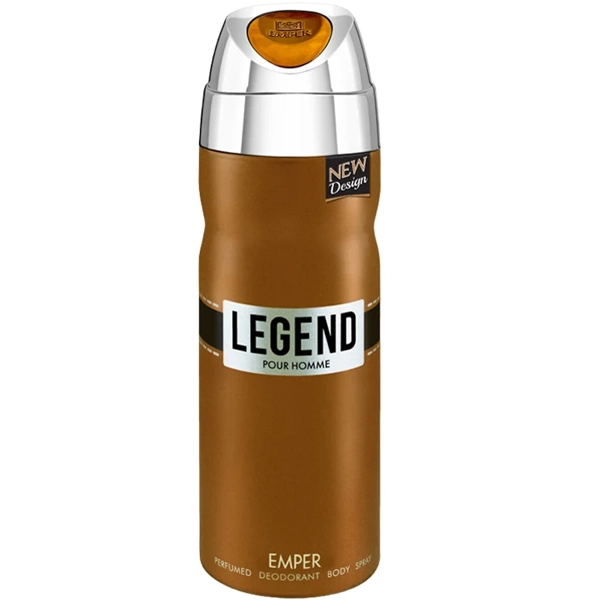 اسپری لنجد قهوه ای اصلی شرکت امپر مناسب لباس و بدن 200 میل | EMPER LEGEND POUR HOMME Perfume Spray 200ml